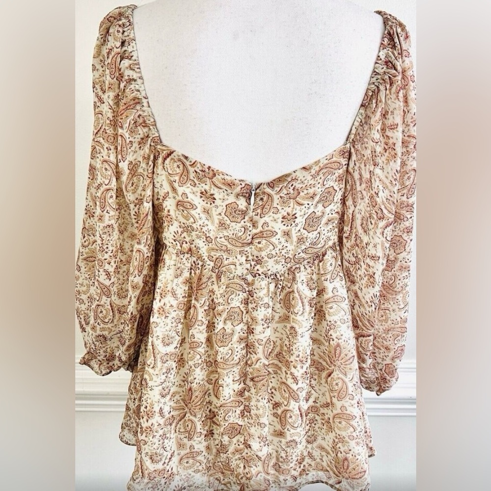 Altar’d State Paisley Blouse Sz M - Picture 11 of 12
